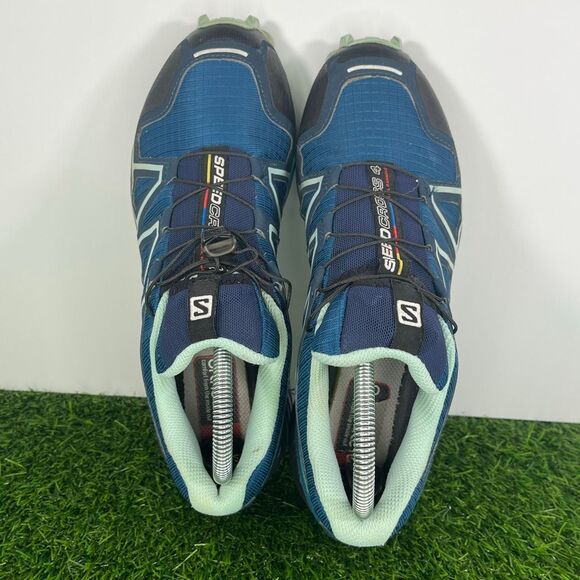 Salomon Speedcross 4 Women’s Shoes Blue Aqua Trail Running Outdoor size 8.5 - Picture 5 of 8